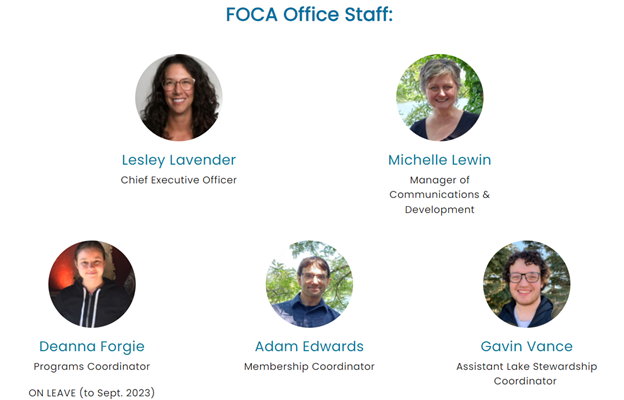 image of the headshots of the FOCA staff
