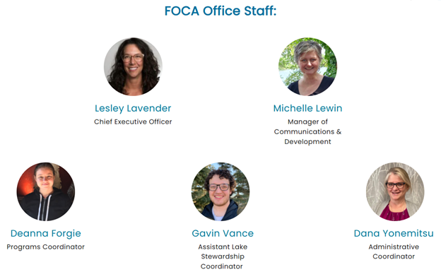 image of the current FOCA staff headshots