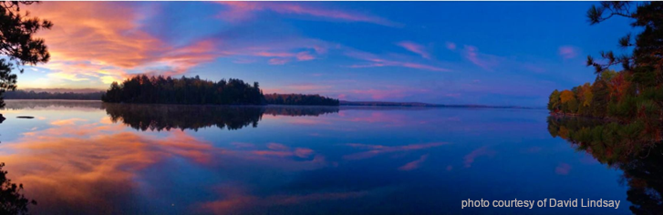 image of a sunset over Fairbank Lake by David Lindsay