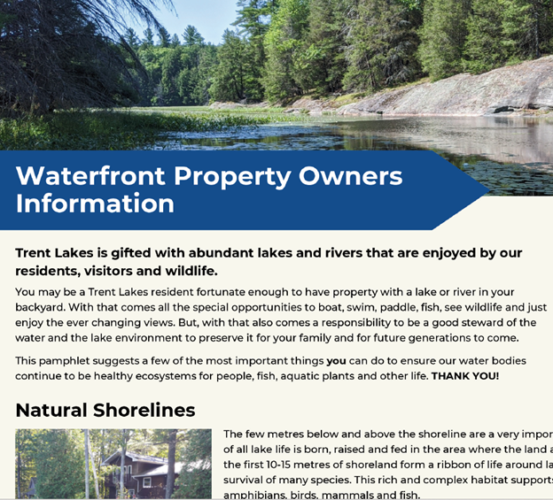 image of the Trent Lakes WPO Info Sheet