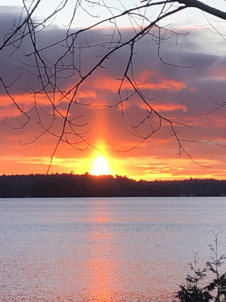 image of sunset Silver Lake